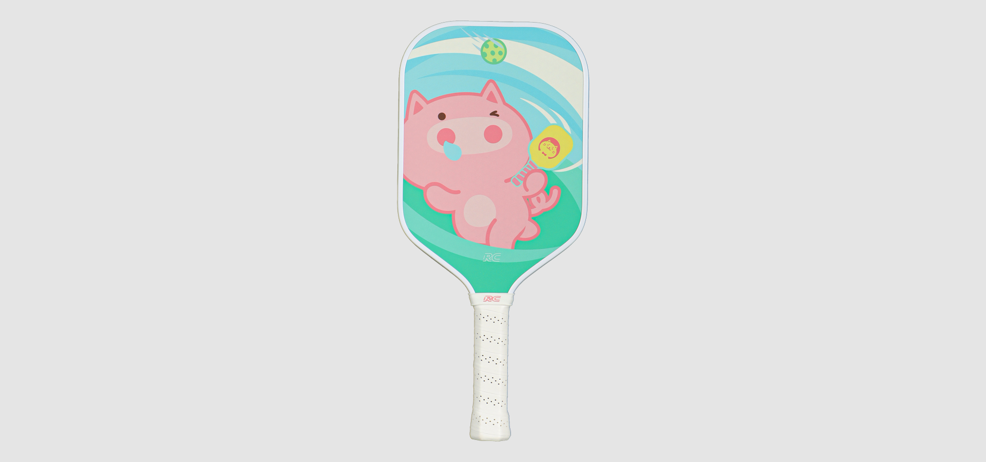 RC NOVA Fiberglass Pickleball Paddle-Meowzart Go!-Pop